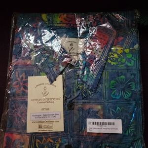 Kaleidoscope blue Huntington shirt ( button down 3 xl) NWT